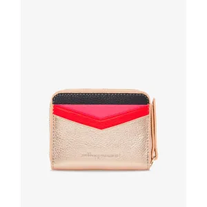 Alexis Zip Purse - Rose Gold Multi