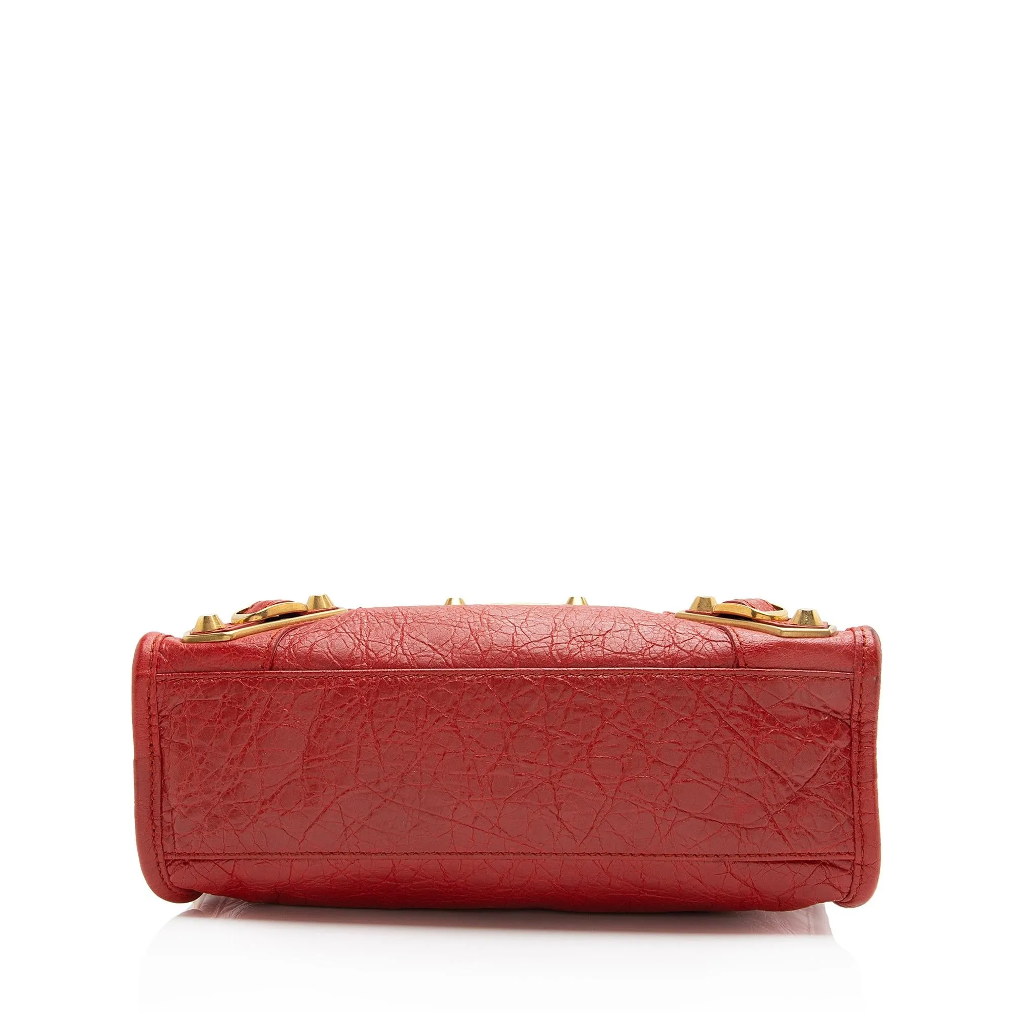 Balenciaga Chevre Metallic Edge City Mini Satchel (SHF-23034)