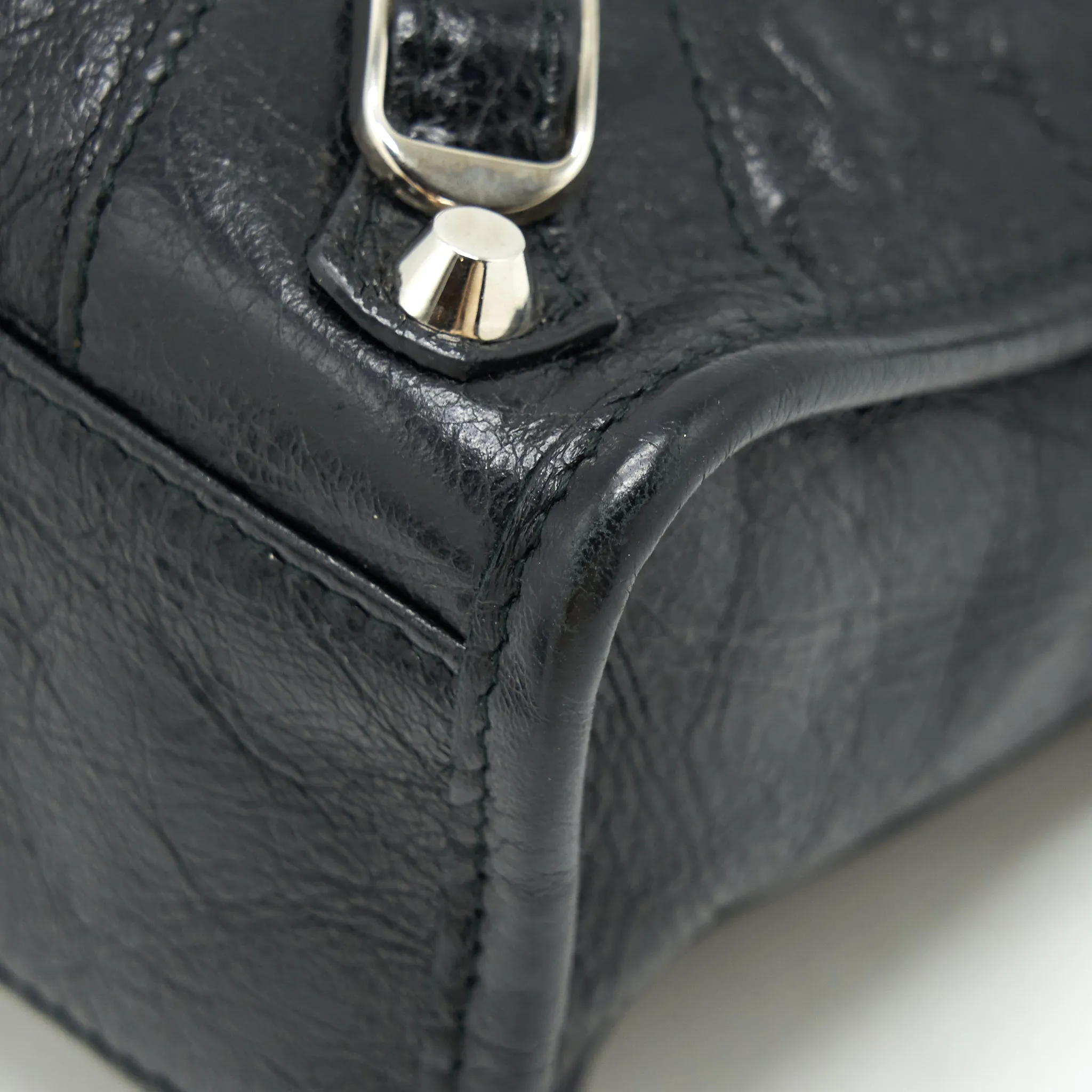 Balenciaga Mini City Crossbody Bag Black SHW