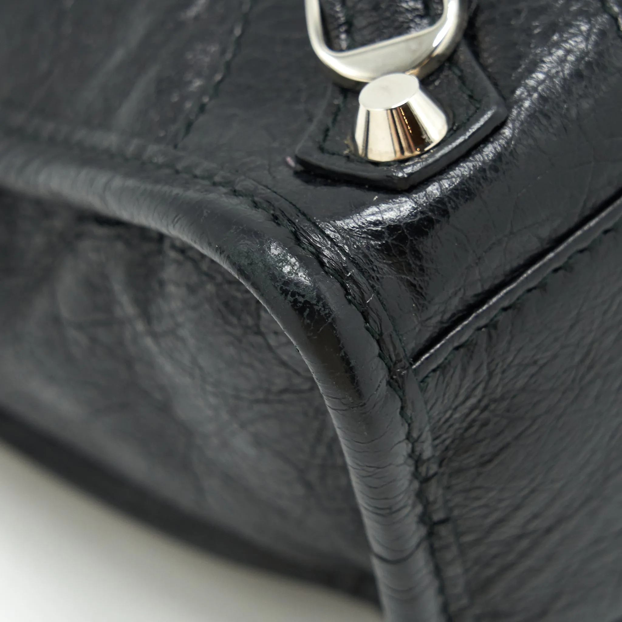 Balenciaga Mini City Crossbody Bag Black SHW