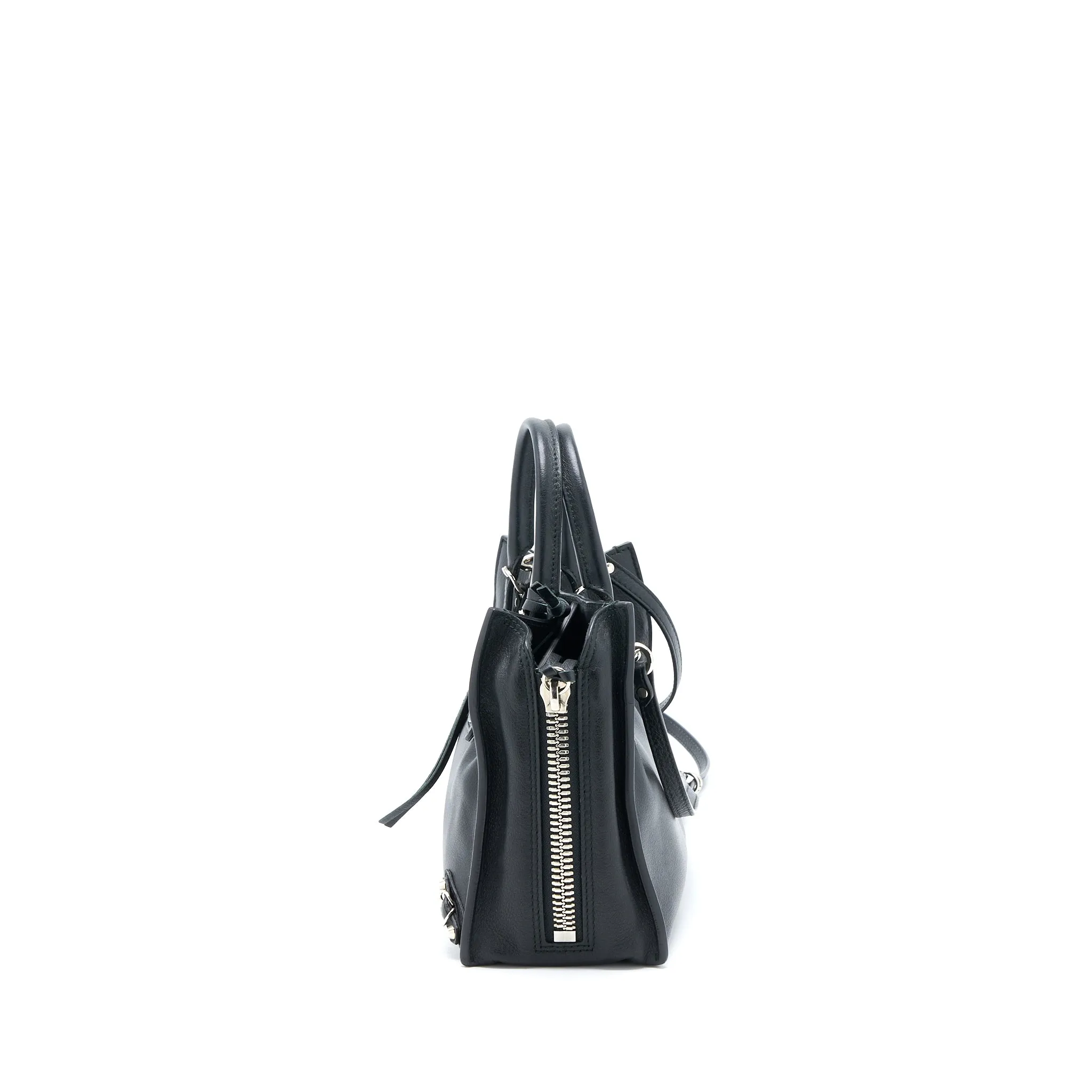 Balenciaga Papier Mini Tote Bag Black SHW