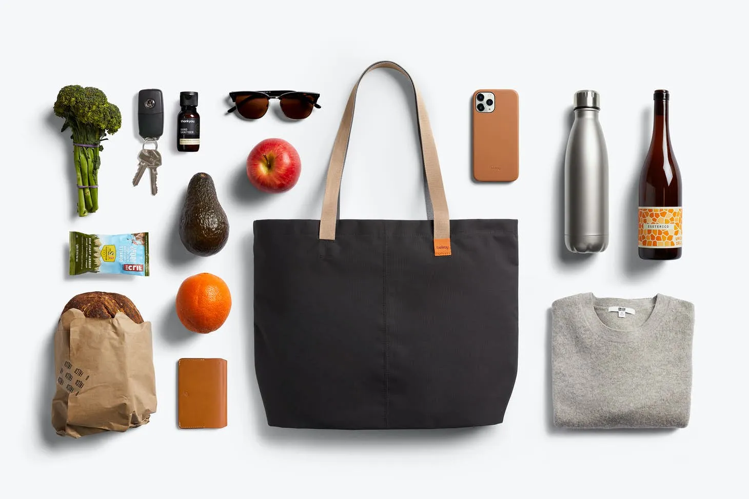 Bellroy Market Tote | Black (Leather Free)