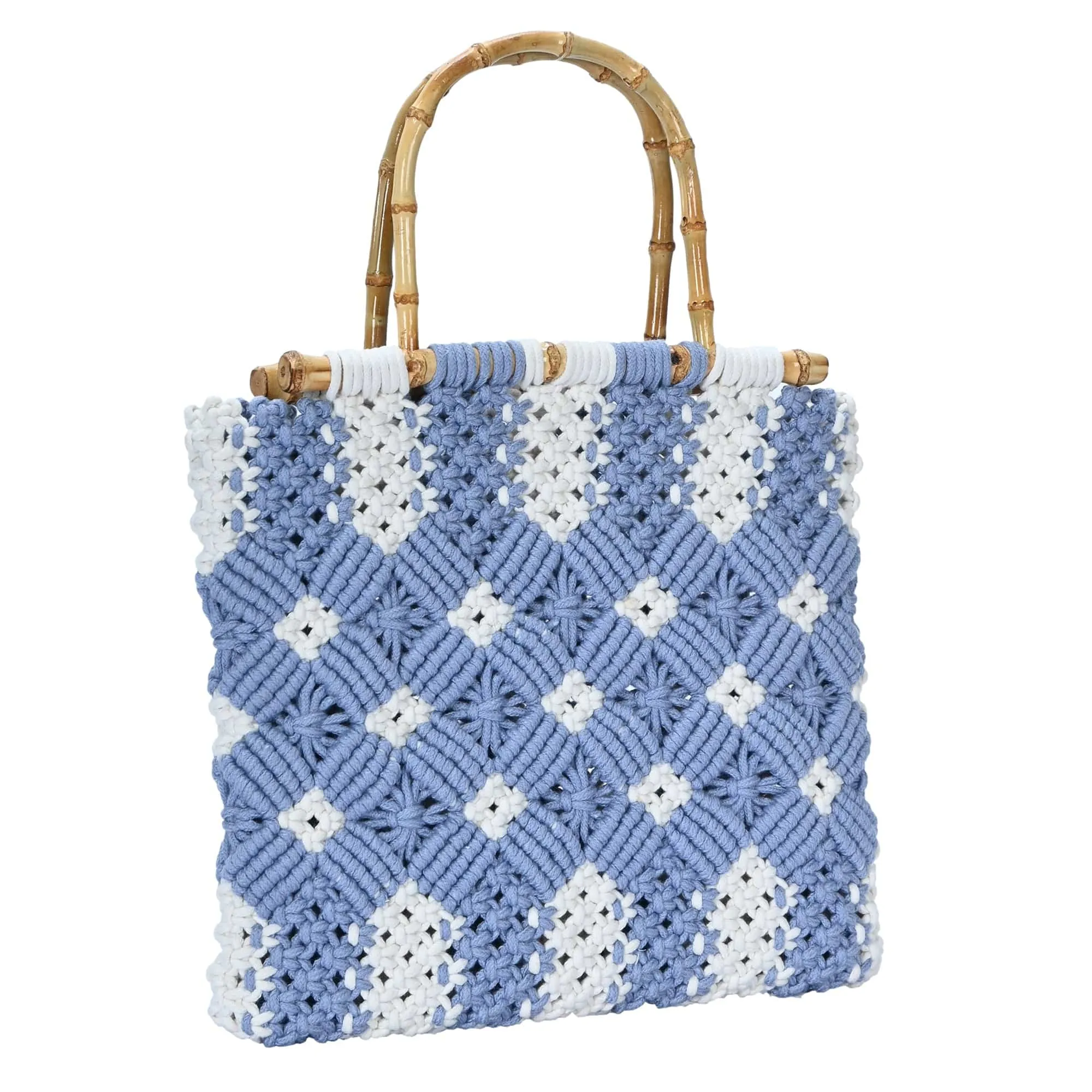 BGW6613 Naomi Macrame Patterned Tote Bag