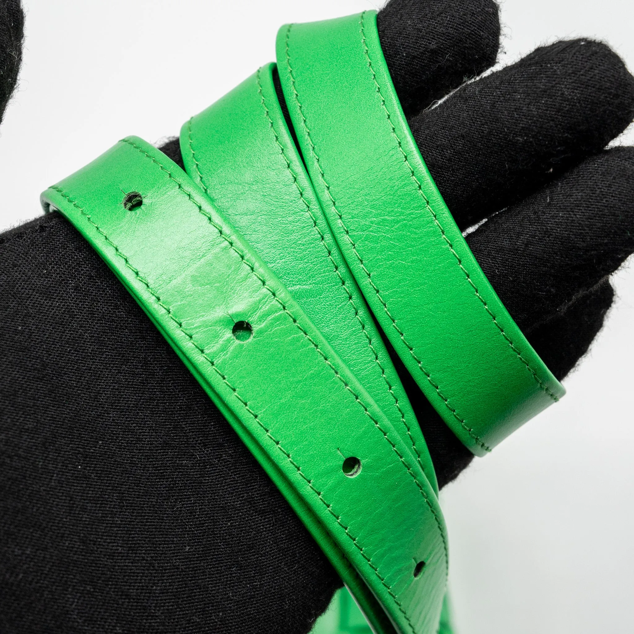 Bottega Veneta Intreccio Cassette Mini Bag Lambskin Green