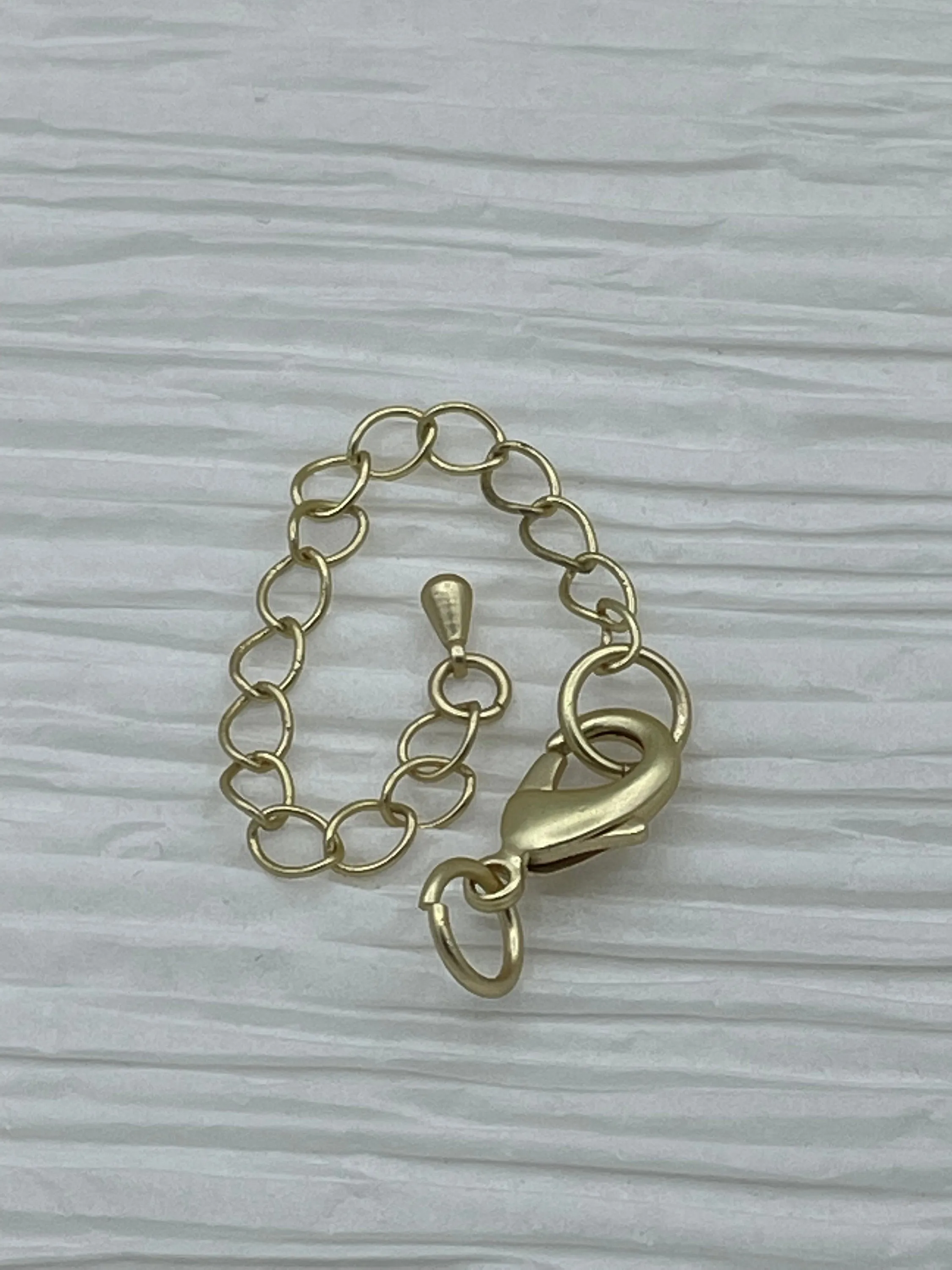 Brass Lobster Clasp with Extender Chain, Lobster Clasp with Chain Extender,Lobster Clasp, Jewelry Clasps, Findings, 5 Finishes Fast Shipping
