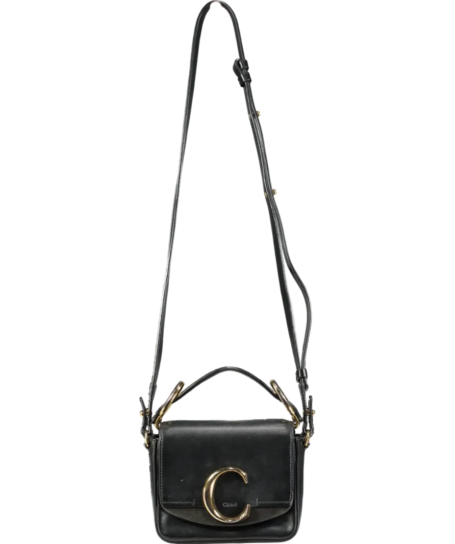 Chlo Black Chloe C - Mini In Black, Leather Crossbody bag