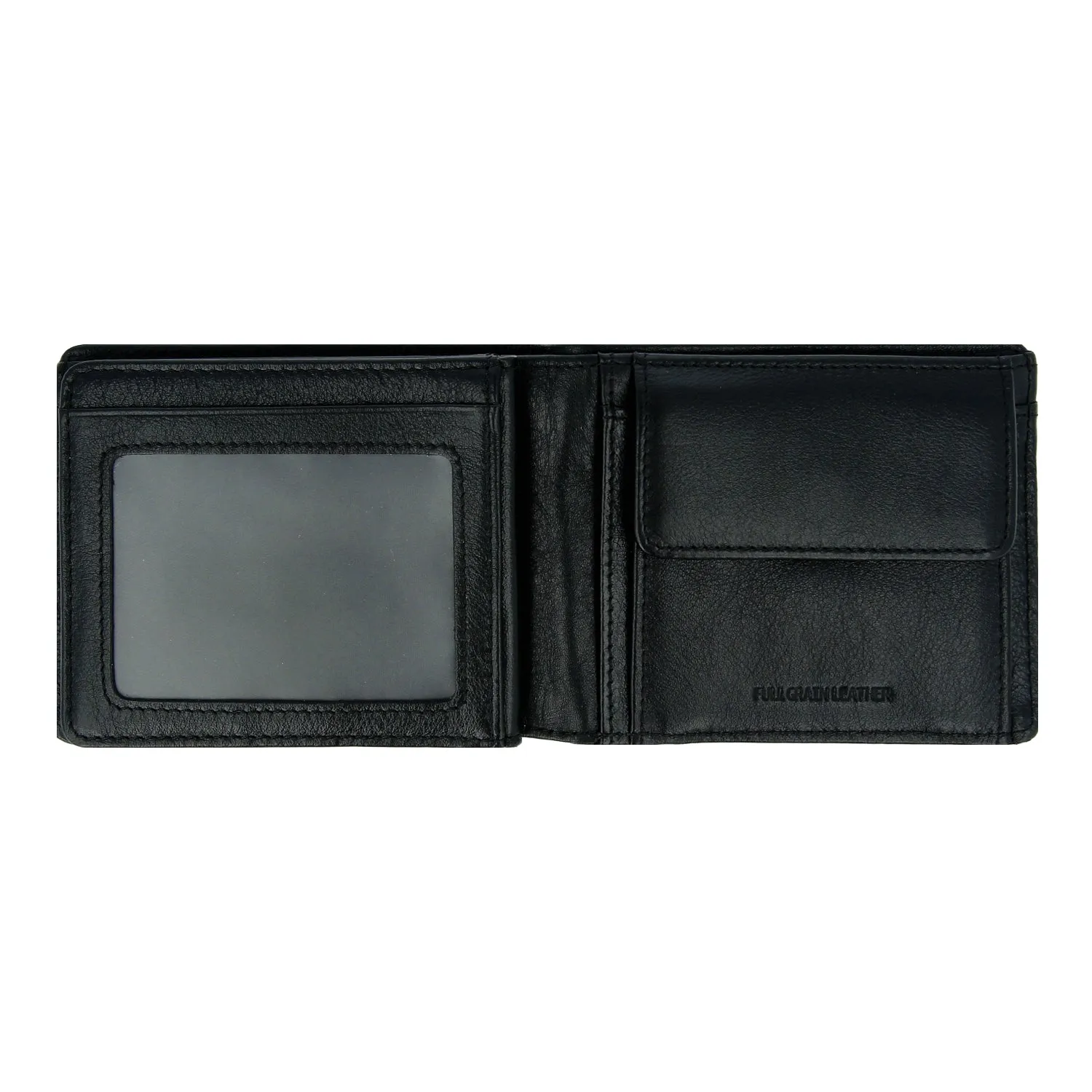 Luxurious Prime Bi-Fold Nappa Leather Wallet with Flap and Coin Pouch
