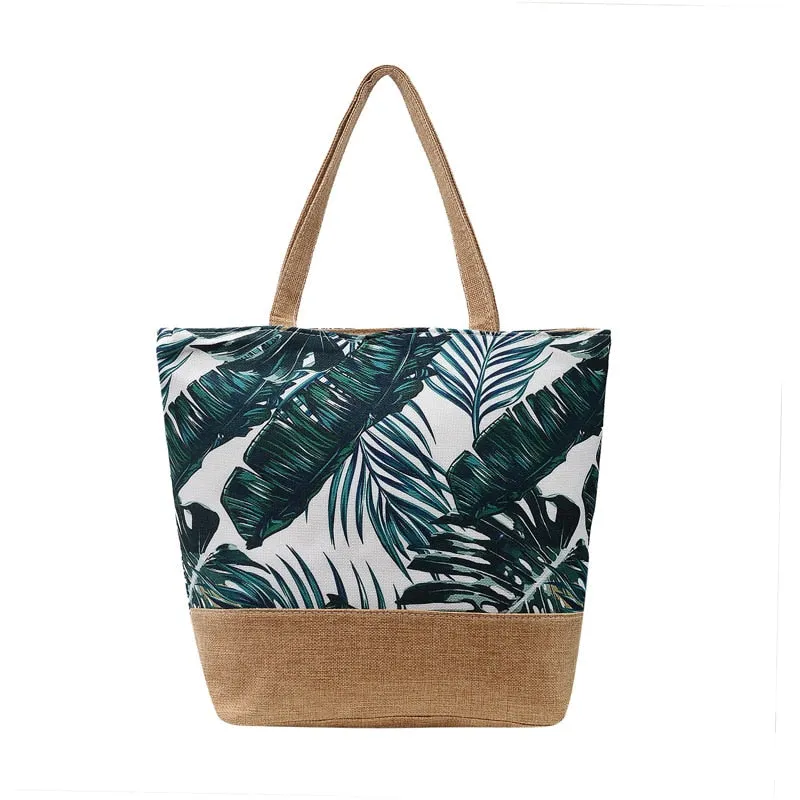 deanwangkt  Fashion Folding Women Big Size Handbag Tote Ladies Casual Flower Printing Canvas Graffiti Shoulder Bag Beach Bolsa Feminina