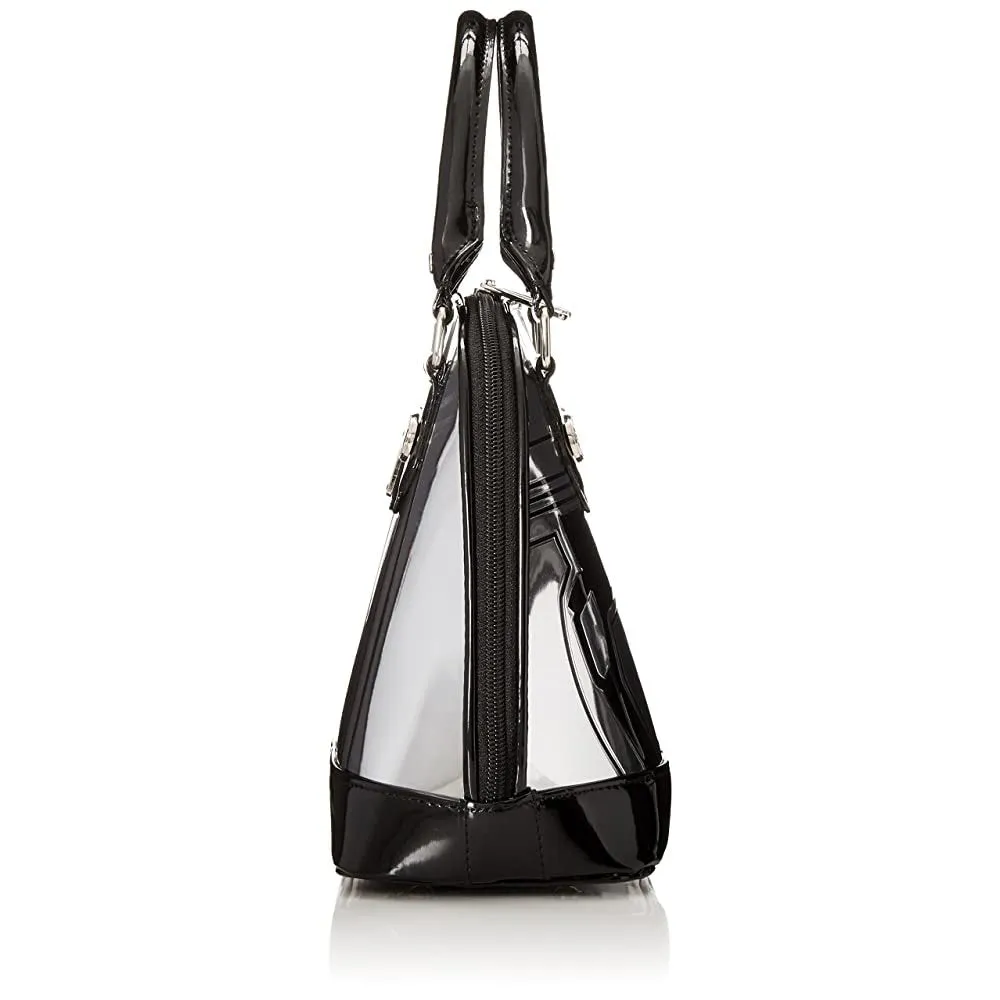 Disney Star Wars Captain Phasma Silver Metallic Embossed Dome Handbag