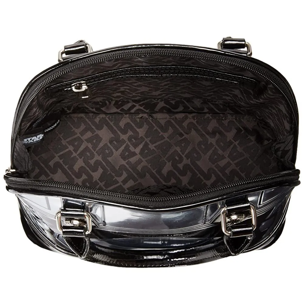 Disney Star Wars Captain Phasma Silver Metallic Embossed Dome Handbag