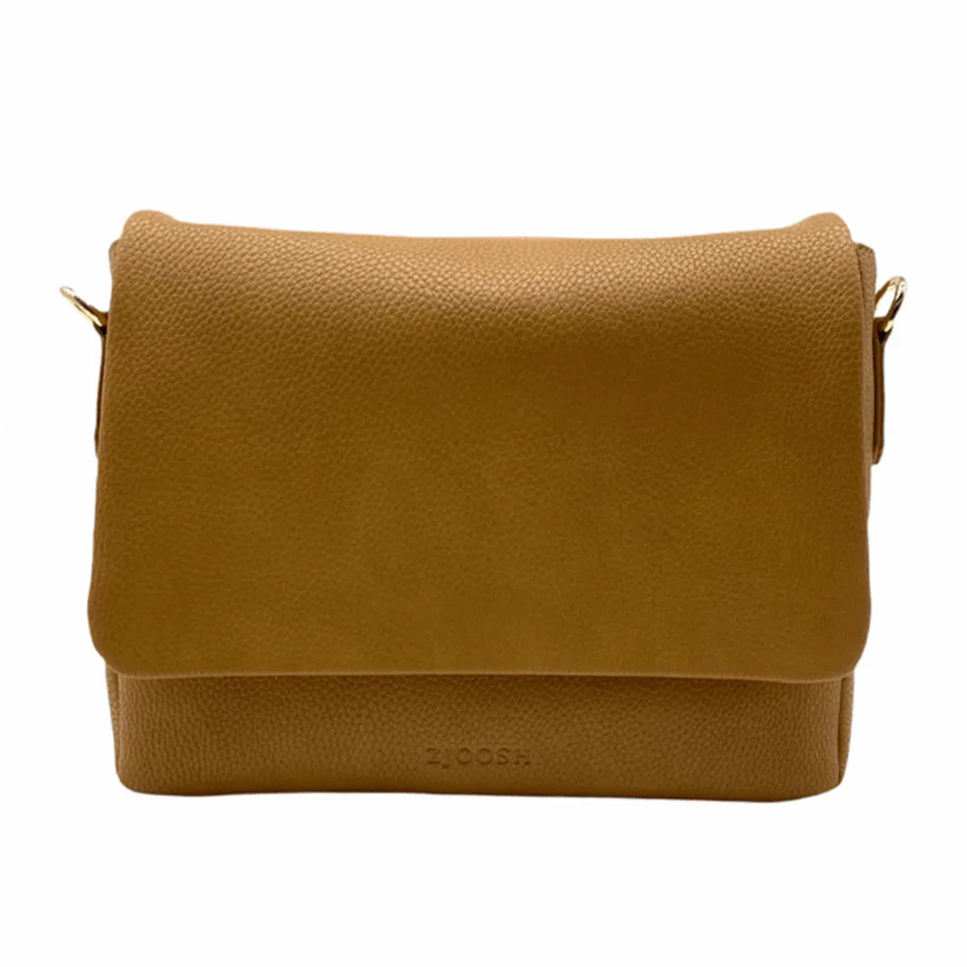 Georgie Foldover Cross Body Bag | Tan