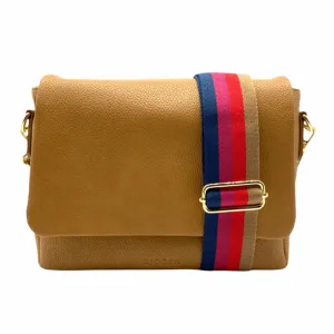 Georgie Foldover Cross Body Bag | Tan