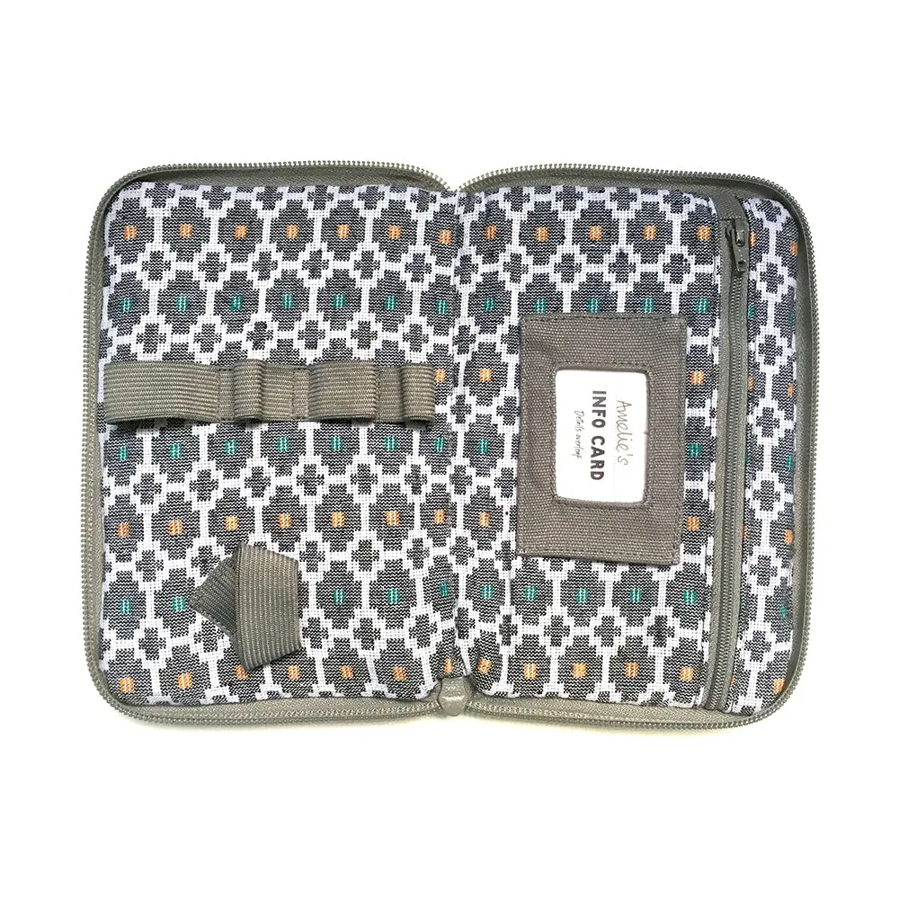 Grey Dhaka case medium VAT Relief