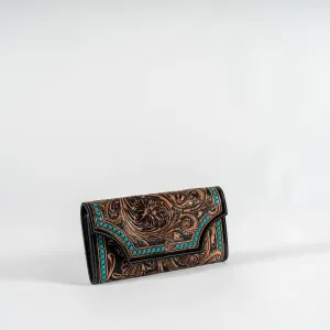Handcrafted Etched Leather Wallet