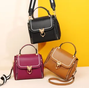 Hannah  Schicke Schultertasche aus veganem Leder mit groem Fassungsvermgen