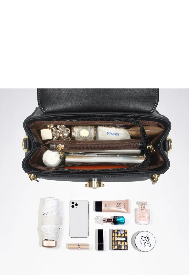 Hannah  Schicke Schultertasche aus veganem Leder mit groem Fassungsvermgen