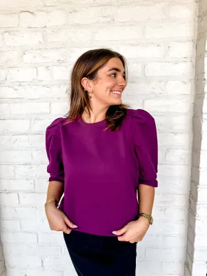 Hustle And Go Top Plum