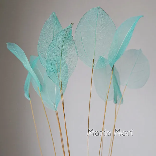 Lucency Leaves Natural Leaf Vein Immortal Flowers  Real Natural Floral Wedding Table Decoration