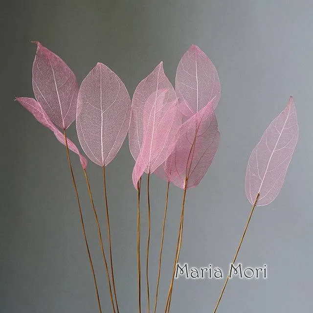 Lucency Leaves Natural Leaf Vein Immortal Flowers  Real Natural Floral Wedding Table Decoration