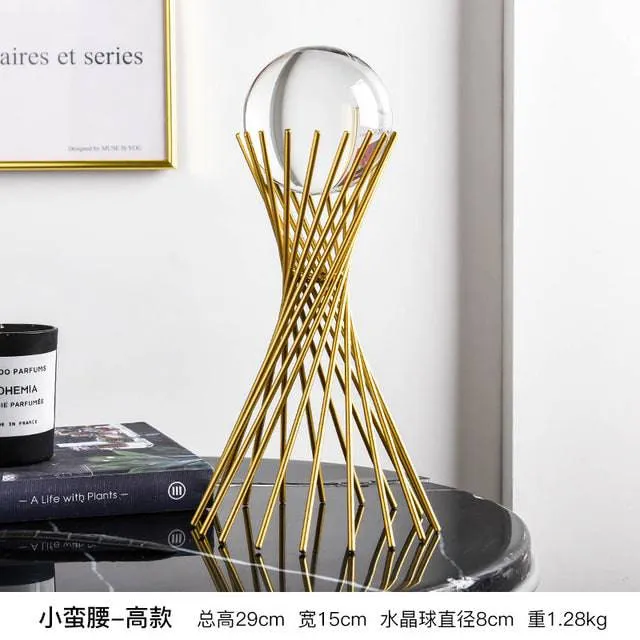 Luxury Metal Crystal Ball Crafts Style