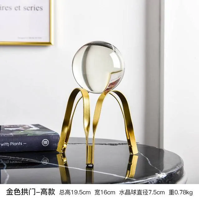Luxury Metal Crystal Ball Crafts Style