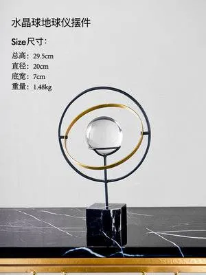 Luxury Metal Crystal Ball Crafts Style