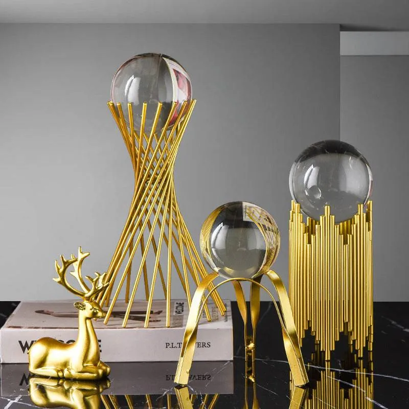 Luxury Metal Crystal Ball Crafts Style