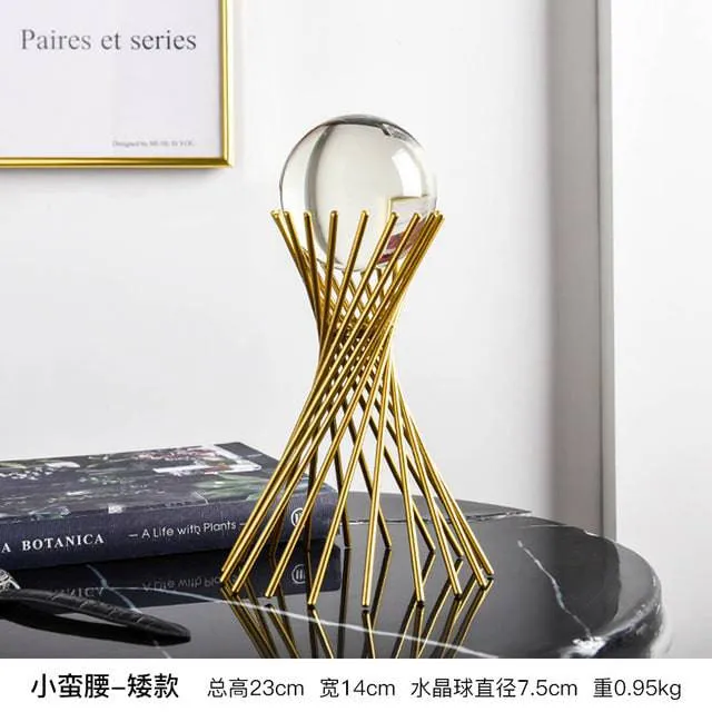 Luxury Metal Crystal Ball Crafts Style
