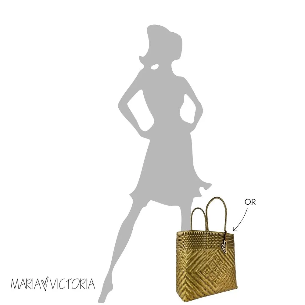 Maria Victoria | Vallarta Tote | Upcycled, Handwoven, Multicolor Tote