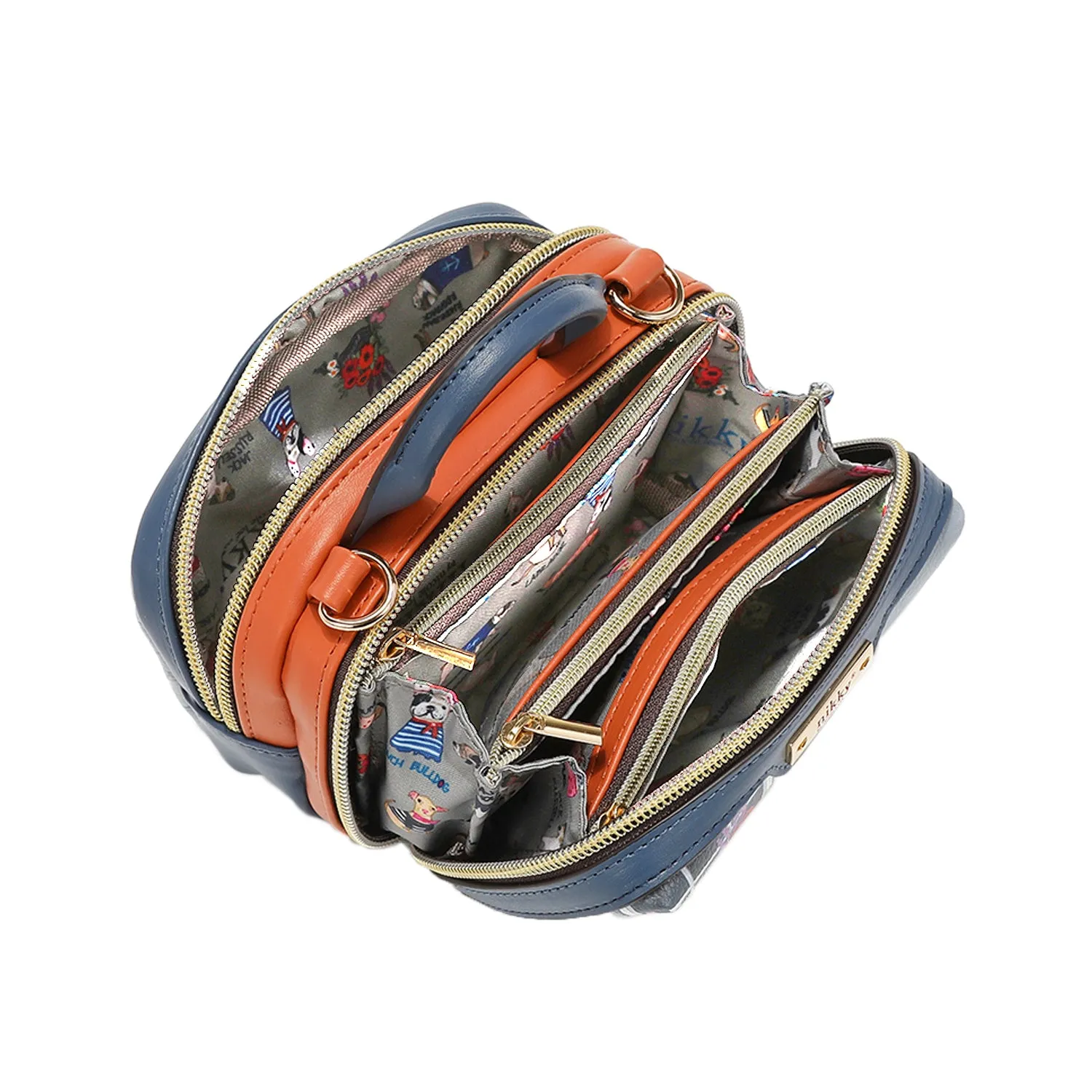 MINI BOSTON DOUBLE ZIP CROSSBODY