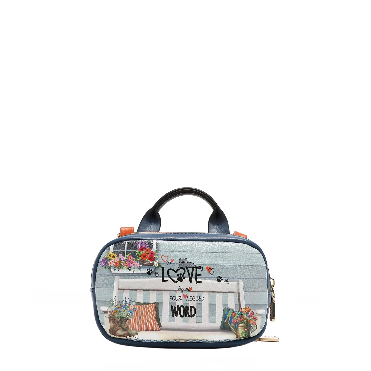 MINI BOSTON DOUBLE ZIP CROSSBODY