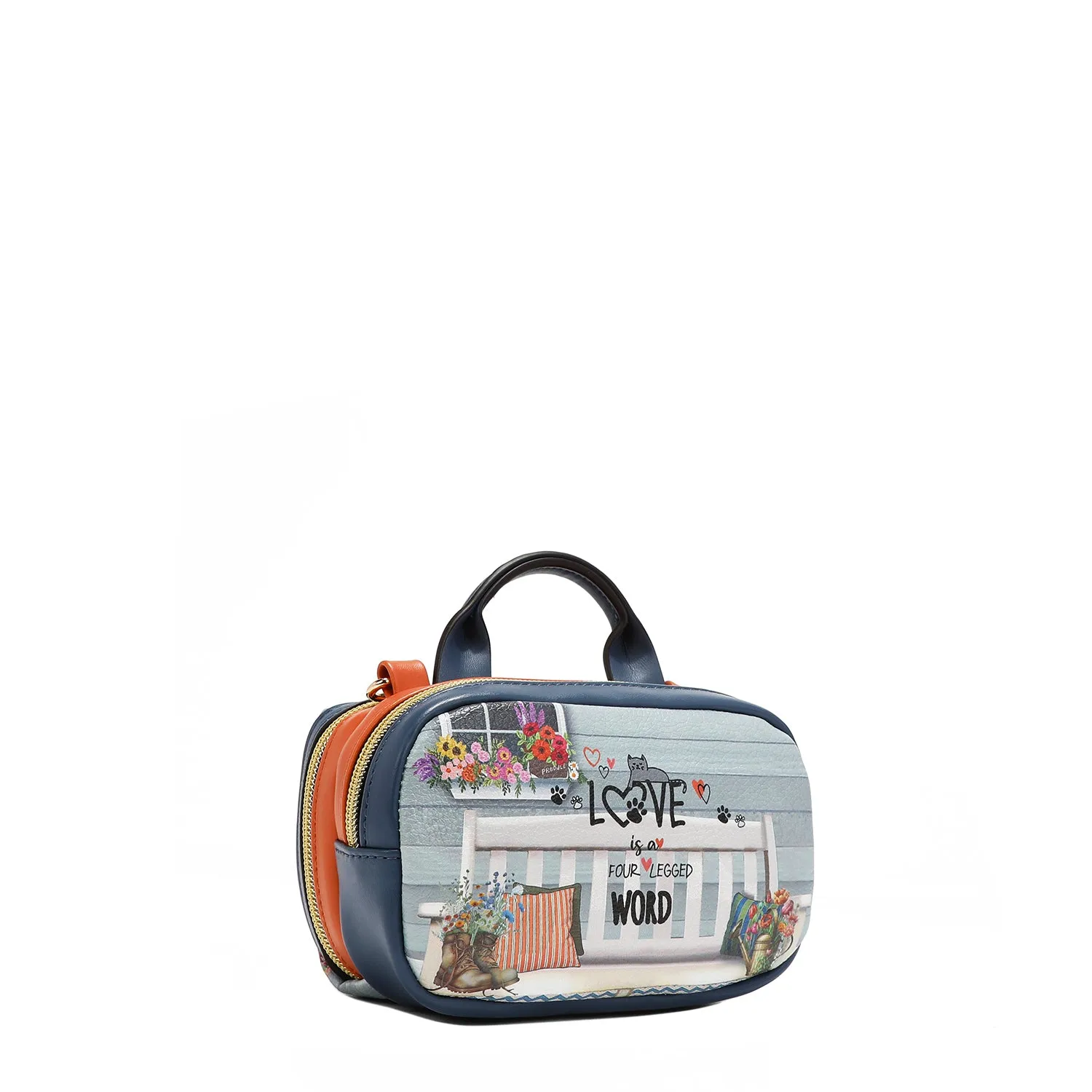 MINI BOSTON DOUBLE ZIP CROSSBODY