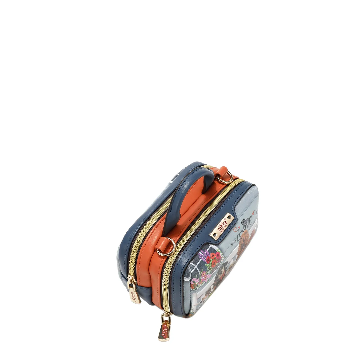 MINI BOSTON DOUBLE ZIP CROSSBODY