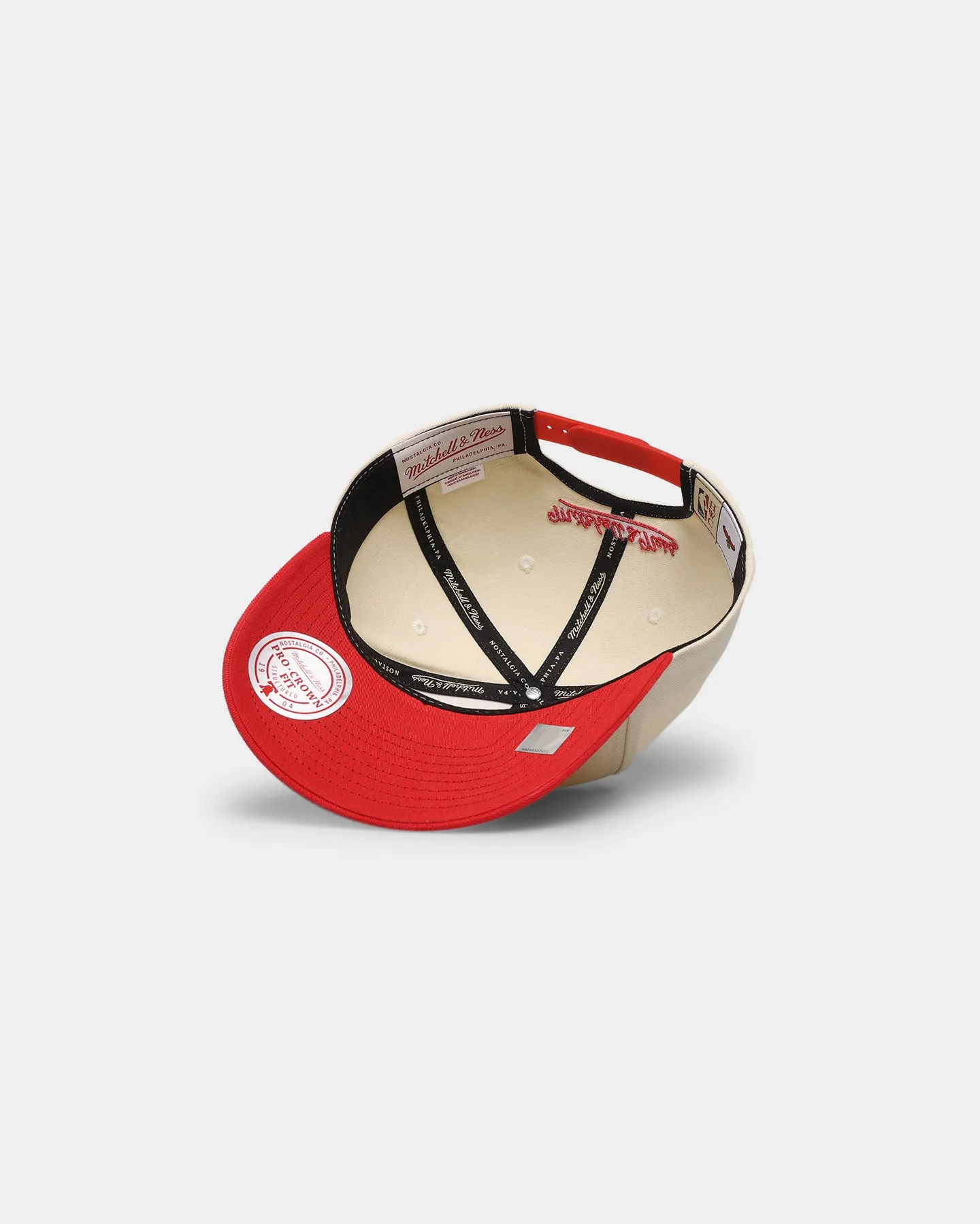 Mitchell & Ness Atlanta Hawks 'Vintage Cream' Pro Crown Snapback Cream