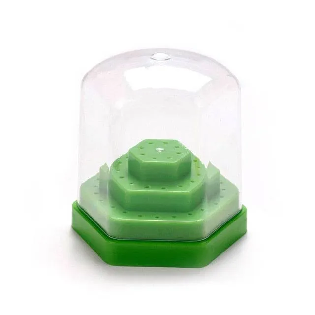 Nail Art Drill Storage Box Grinding Polish Head Bit Holder