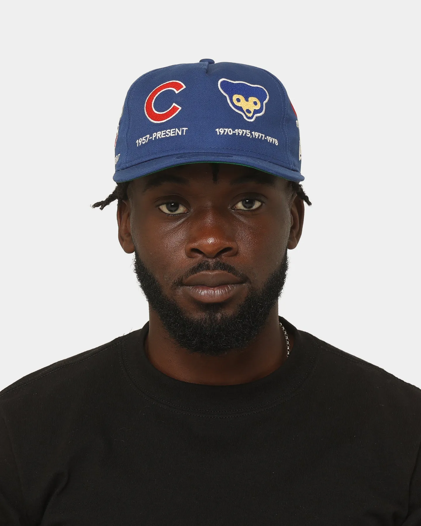 New Era Chicago Cubs 'Logo Evolution' Golfer Snapback Collection Light Royal