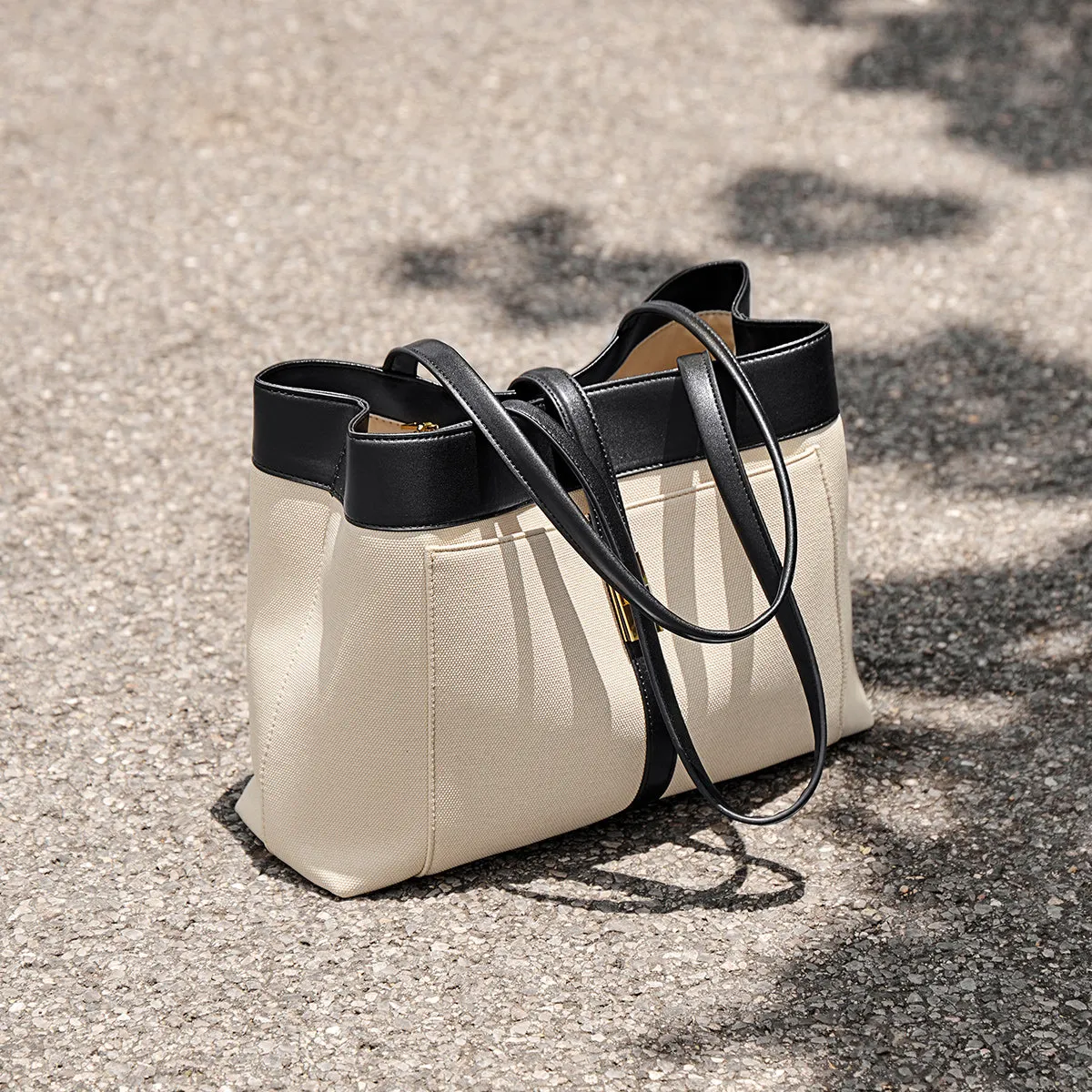 Oregon Metro Leather Buckle Strap Tote Bag