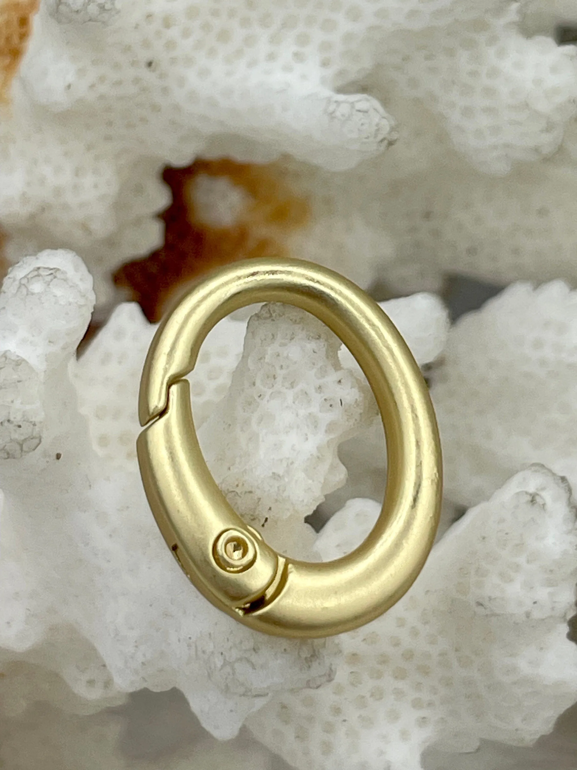 Oval Spring Clasp, 20mmx15mm, Zinc Alloy 5 finishes, Easy Open Spring, Gate Clasp, Necklace Building Extender. Charm Holder, BBA Fast Ship