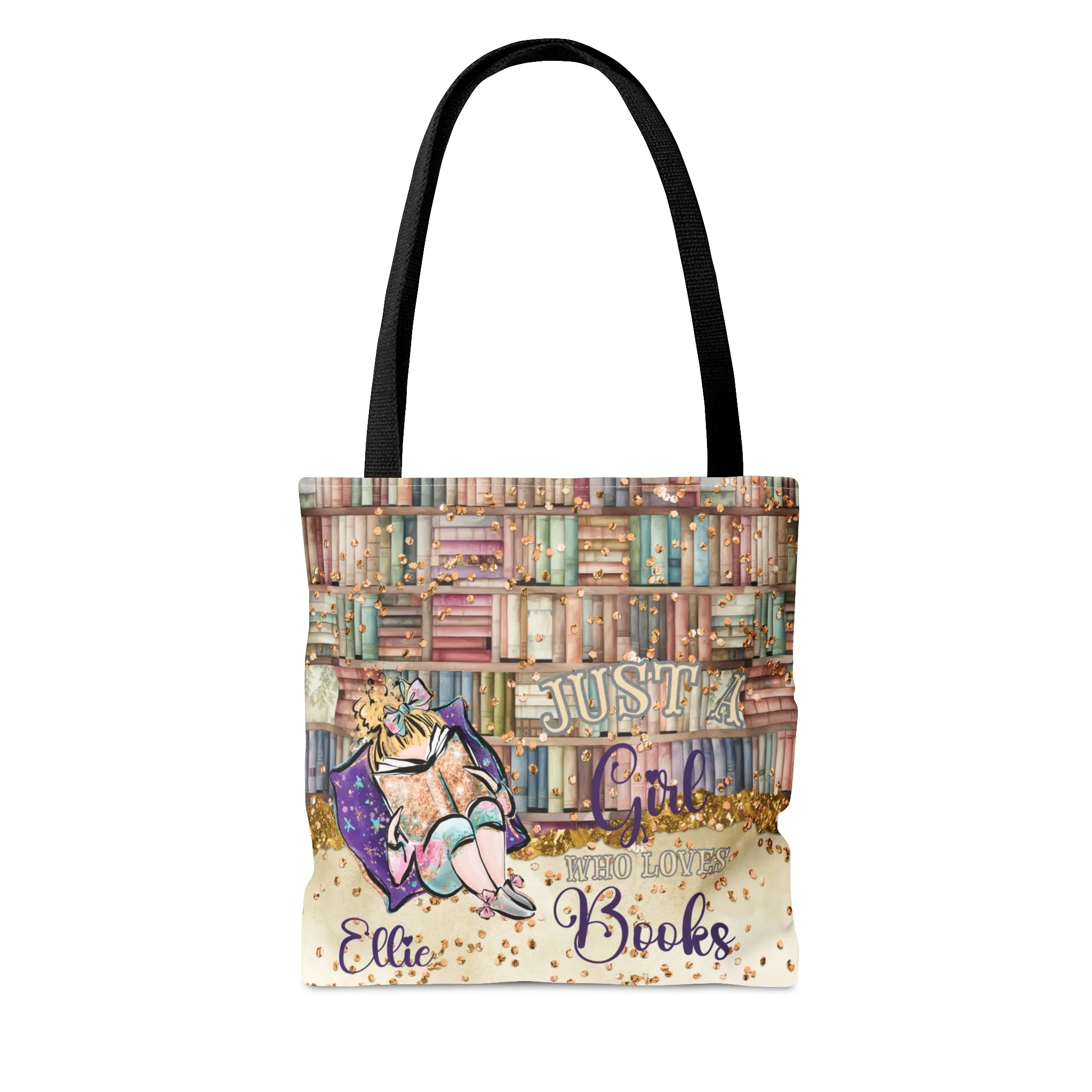 Personalised Tote Bag, Just A Girl Who Loves Books, Blonde Hair  Tote bag