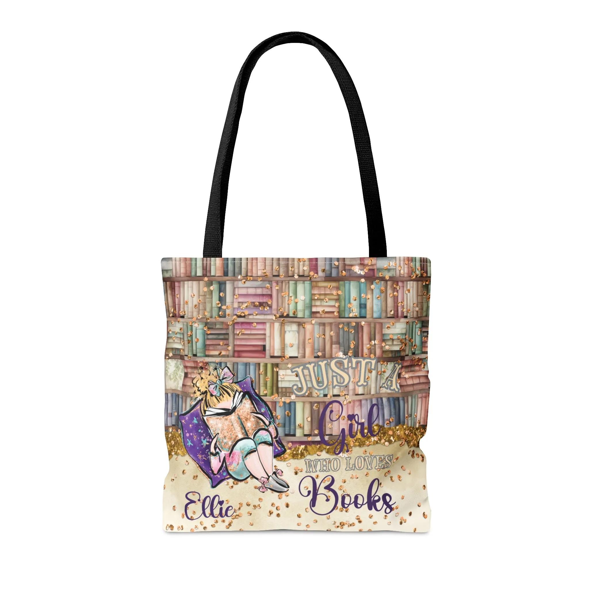 Personalised Tote Bag, Just A Girl Who Loves Books, Blonde Hair  Tote bag