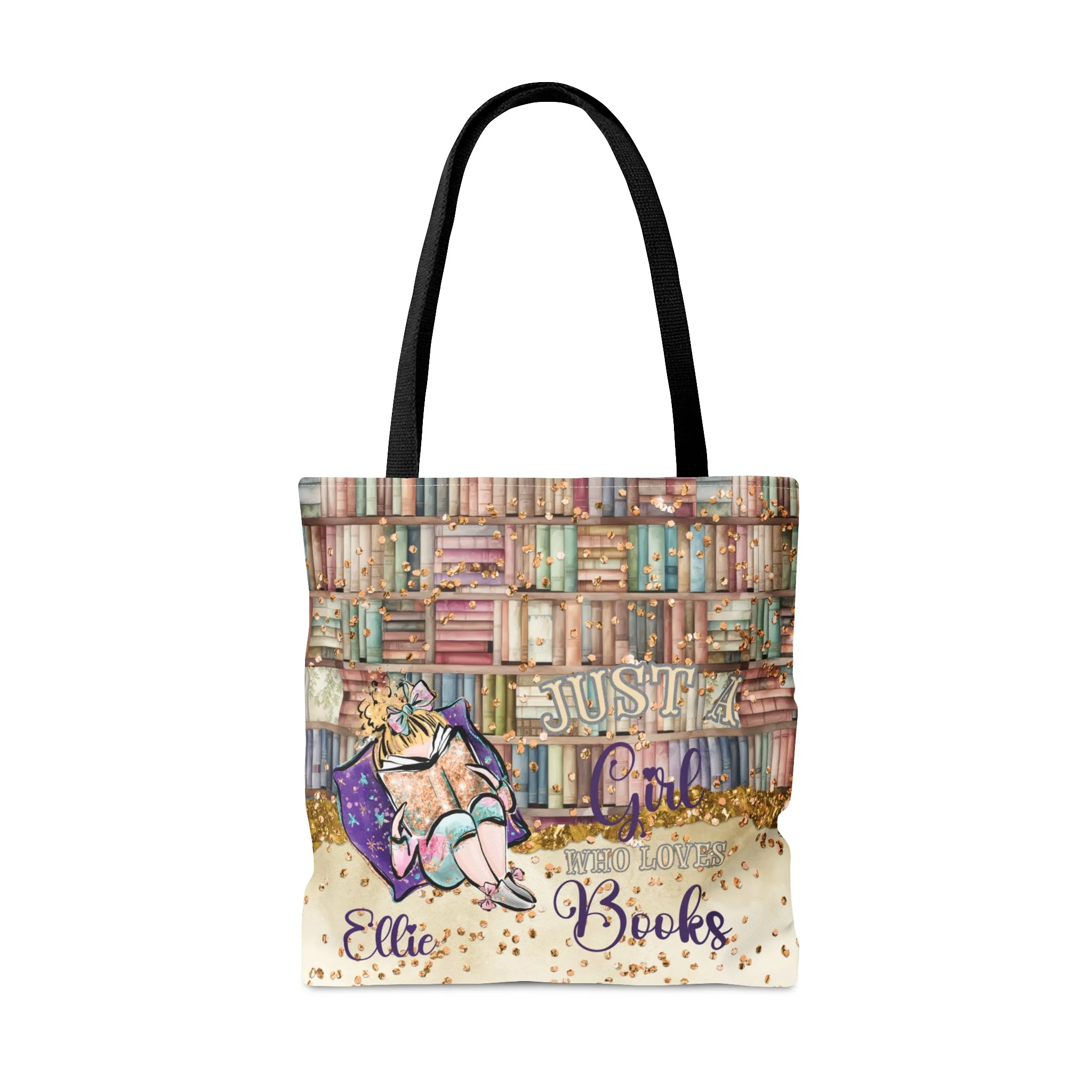 Personalised Tote Bag, Just A Girl Who Loves Books, Blonde Hair  Tote bag