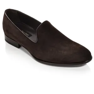 Pryce Dark Brown Suede Slip On