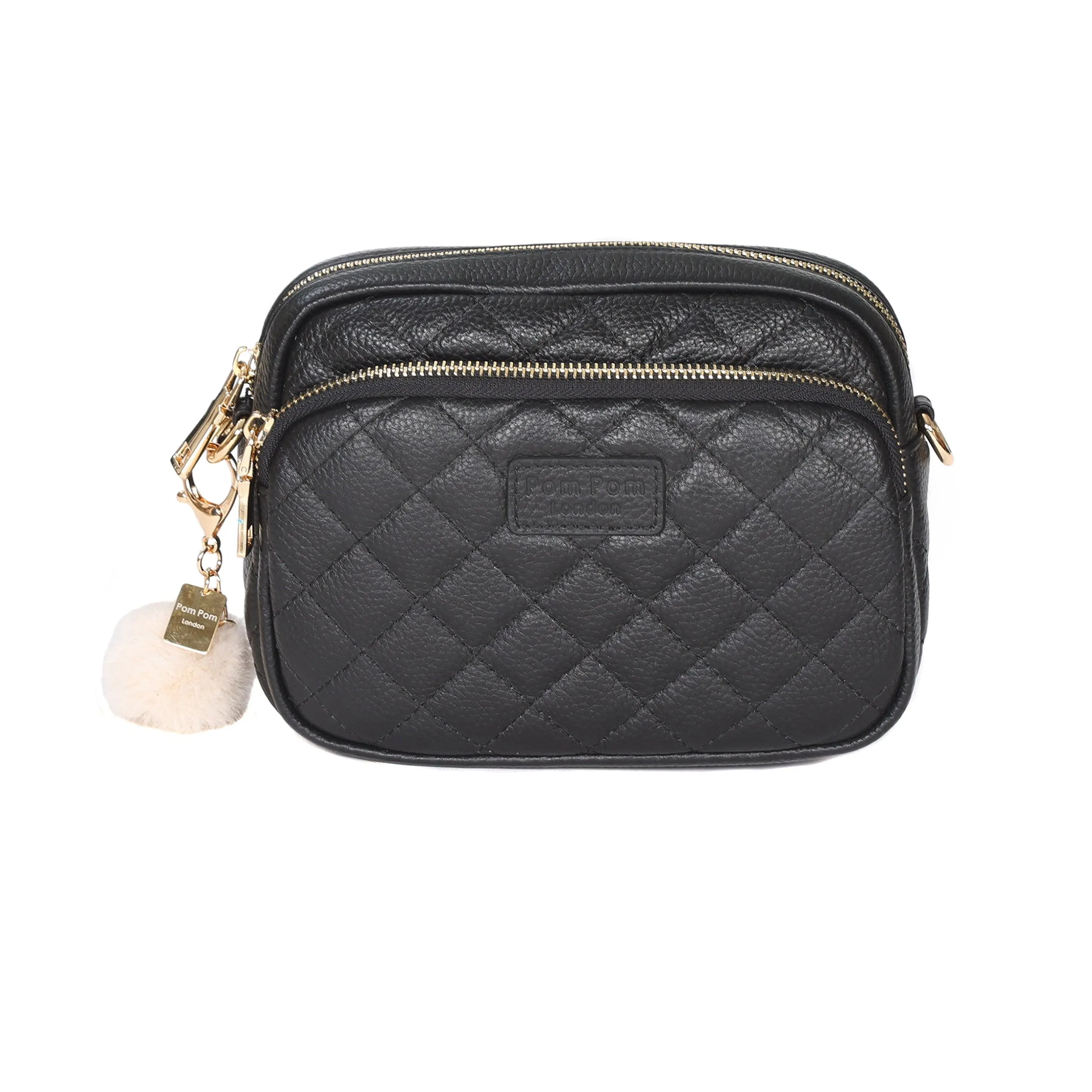 Quilted Mayfair Black Handbag with Accessories