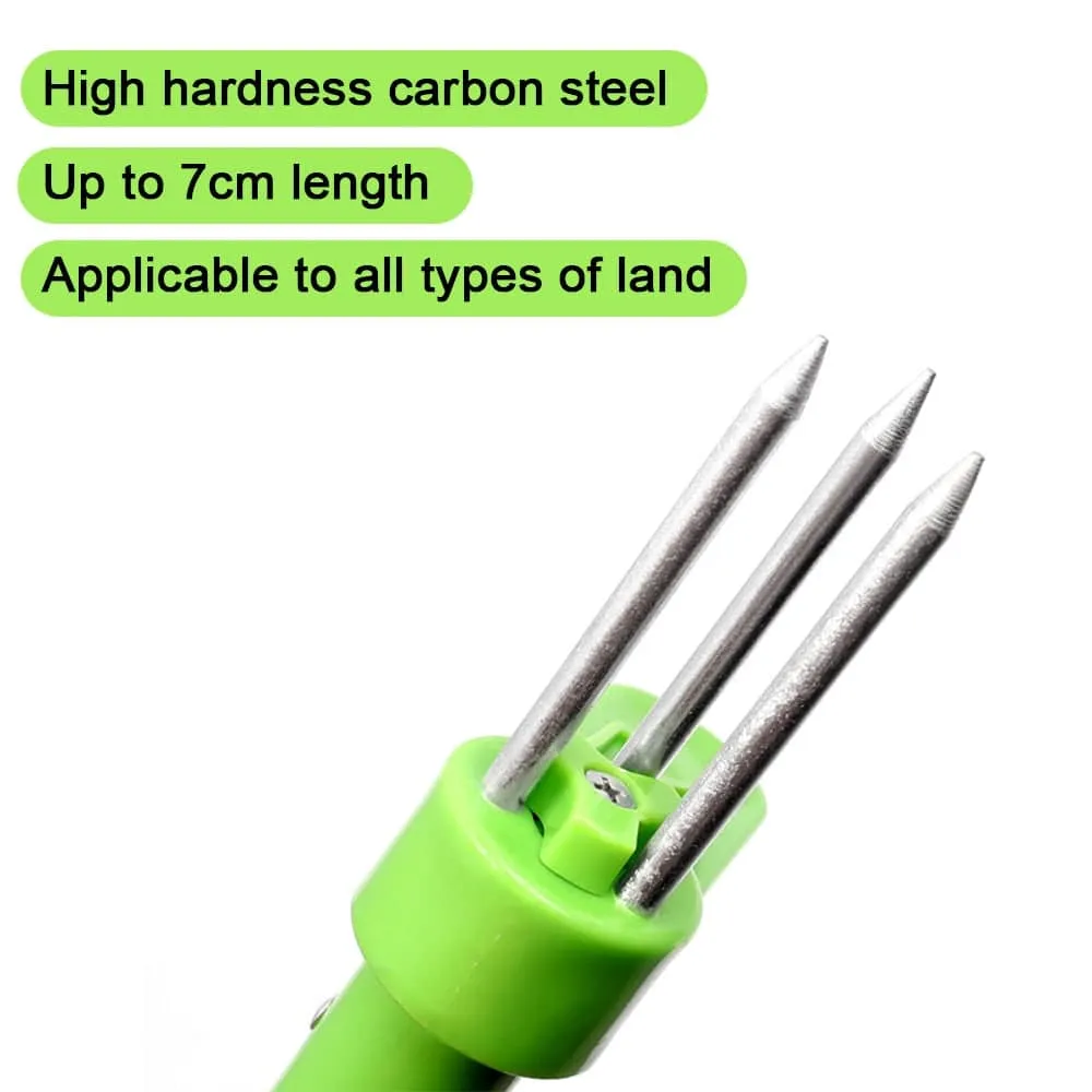 Root Remover Outdoor Weeder Portable Manual Garden Lawn Long Handled Aluminum Stand Up Weed Puller Lightweight with Foot Pedal