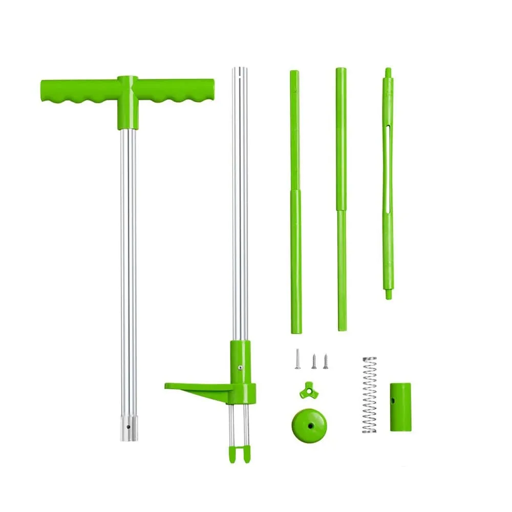 Root Remover Outdoor Weeder Portable Manual Garden Lawn Long Handled Aluminum Stand Up Weed Puller Lightweight with Foot Pedal