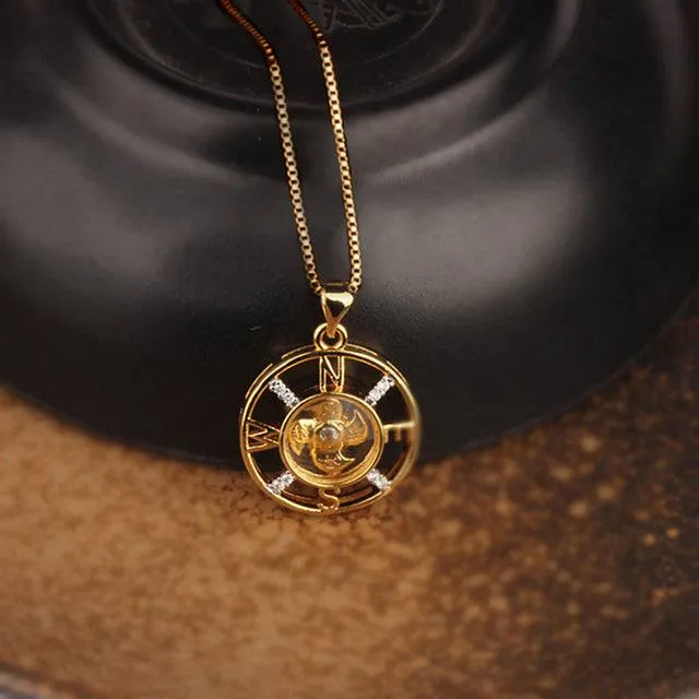 Rotatable Windmill Pendant Necklace