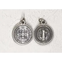 Saint Benedict Silver Tone Medal - 12 Options