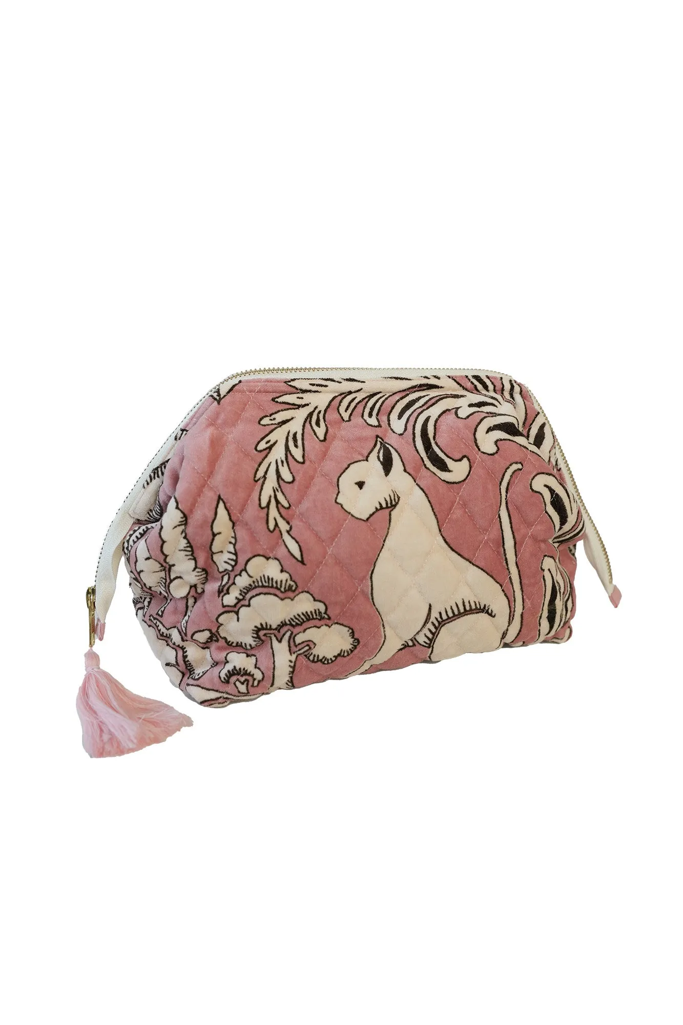 Sphinx Pink Velvet Pouch