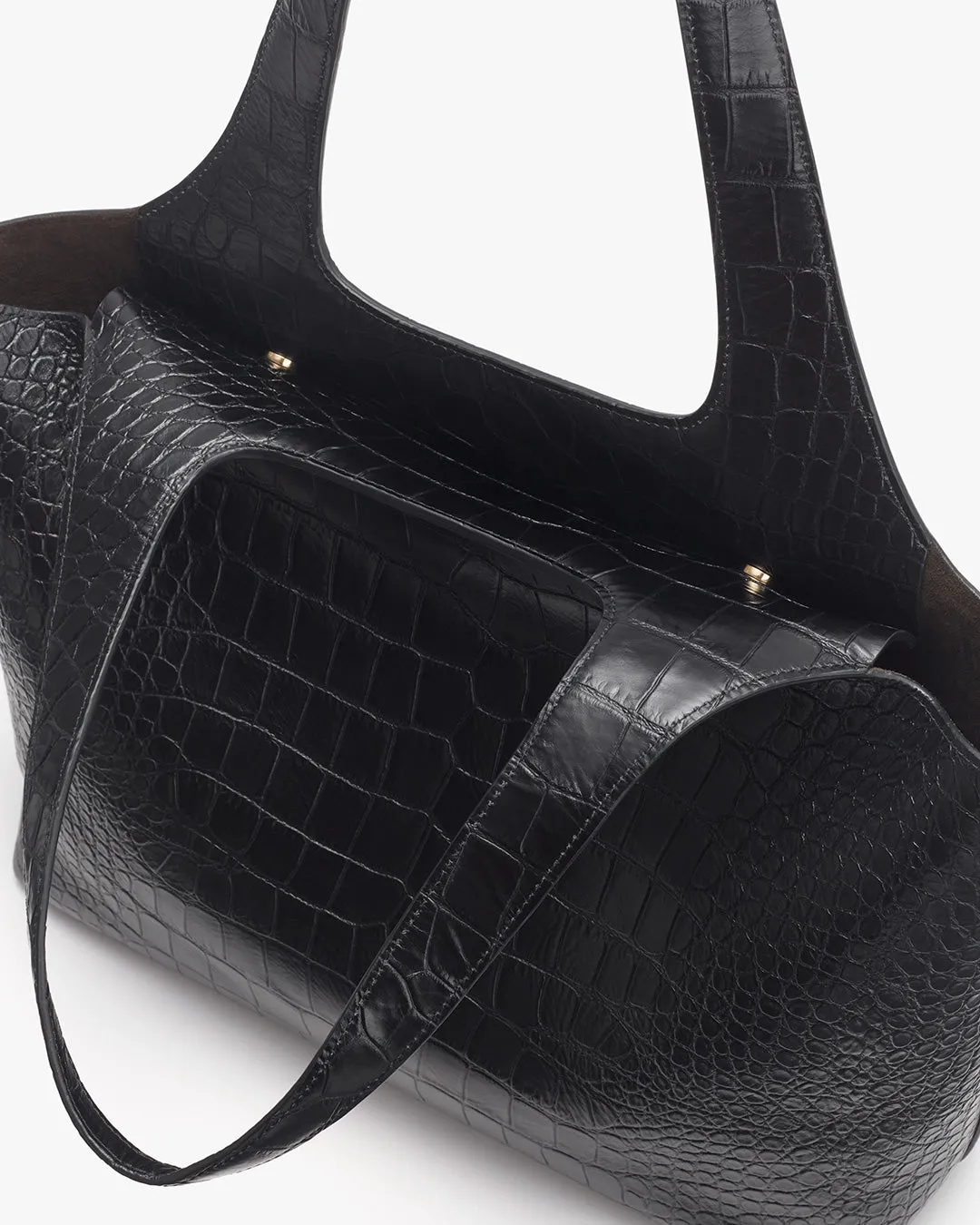 Premium 13-Inch Croco Embossed System Tote Bag