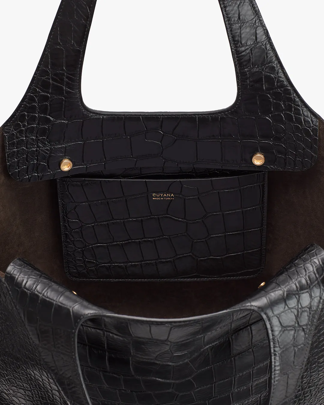 Premium 13-Inch Croco Embossed System Tote Bag